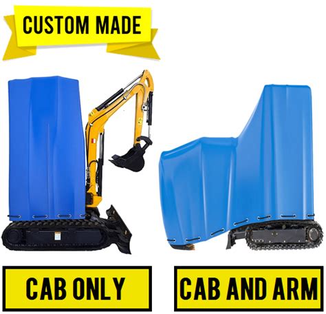 custom made mini excavator covers